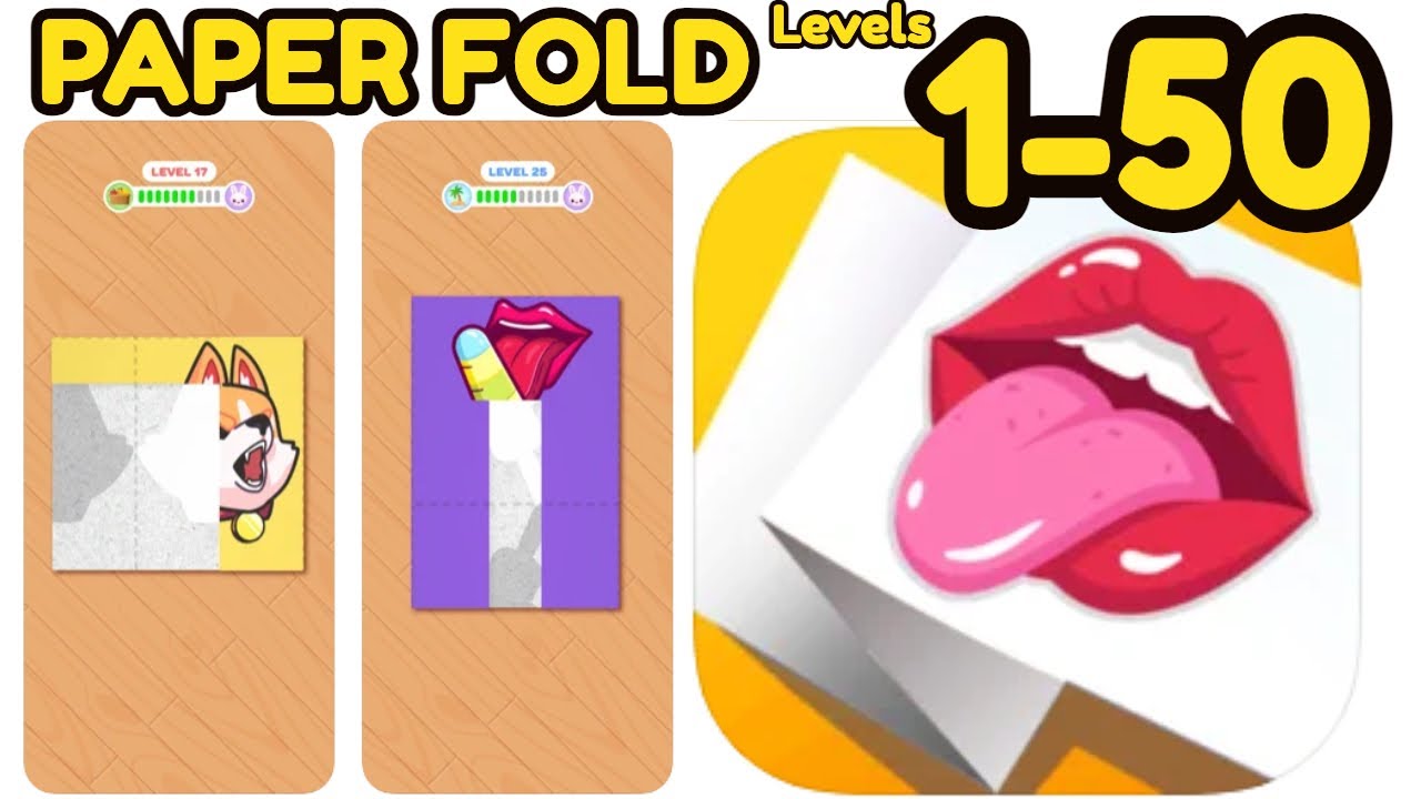 Paper Fol‪d‬ Game All Levels 1 - 50 Fold to Unfold Gameplay Walkthrough | (IOS - Android)