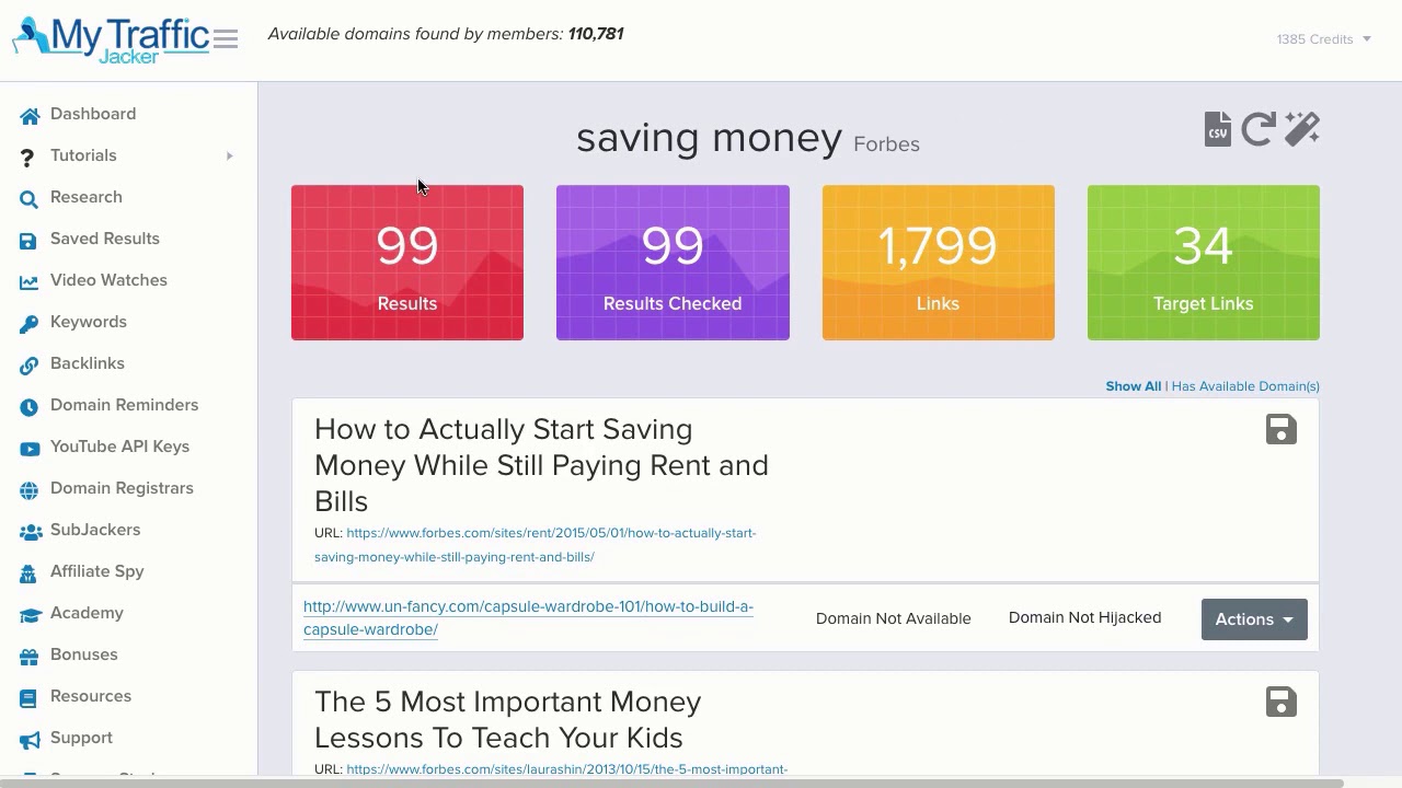 My Traffic Jacker 2.0 Demo - BBC, Forbes, and Quora RESULTS