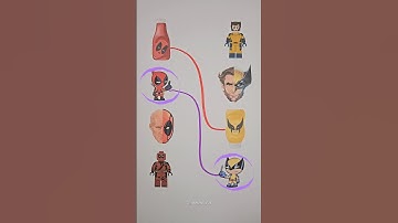 Deadpool 3 Each Character Matching Puzzle🧩 #shorts #viral #art