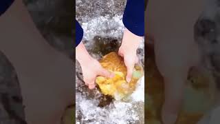 Finding jade in a frozen lake #shorts