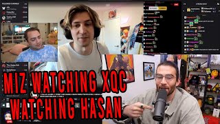 Hasan watching Mizkif watching XQC watching Hasan watching Mizkif (Twitch Drama)