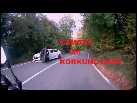 YAMAHA R6 KORKUNÇ KAZA - R6 KAZA - ŞİLE'DE MOTOR KAZASI -