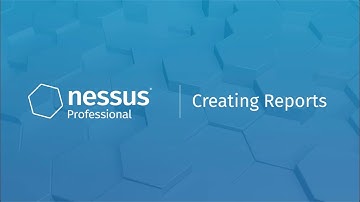 Creating Reports in Nessus Professional