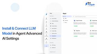 Install & Connect LLM Model in Agent Advanced AI Settings || Complete Setup Guide || BotPenguin