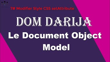 #web_coding #js #java_script #dom 7/ DOM Modifier Style CSS setAttribute Darija