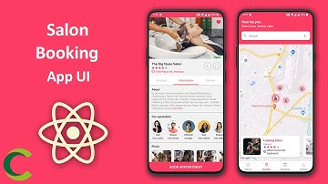 Salon Booking App UI in React Native