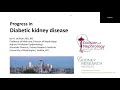 Progress in diabetic kidney disease