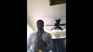 Playing the saxophone when no body is home.