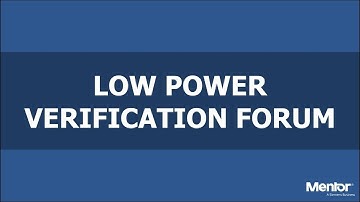 Low Power Verification Forum