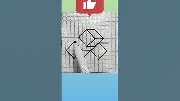 how to draw cube easy 👉🔷🤩 #shorts #short #youtubeshorts #ytshorts #drawing #viral #video #shape