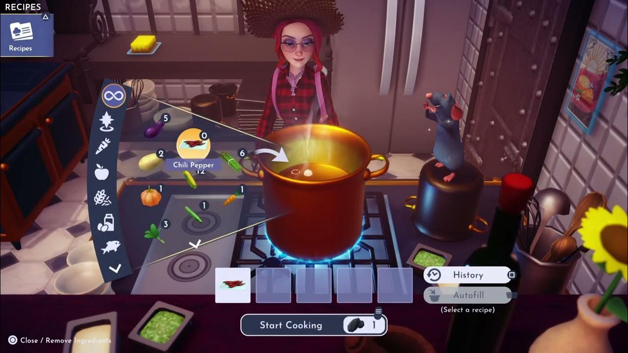 Disney Dreamlight Valley How to make Chili Pepper Puffs YouTube