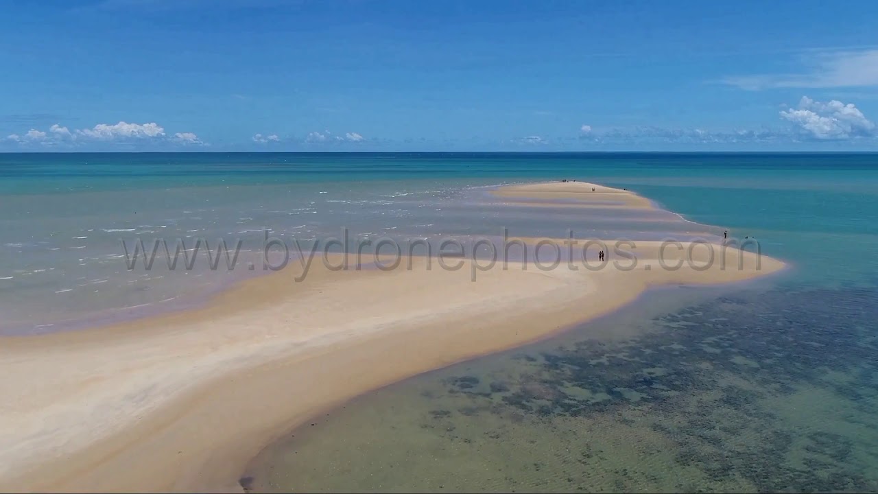 Aerial view of Corumbau Beach, Prado, Bahia, Brazil