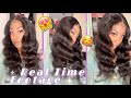 Easy Combed Out Wand Curls On Curly Wig | Most Beautiful Timeless Hairstyle to try on Yourself😍🫶🏾