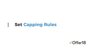 Guide - How to Set Capping Rules in Offer18?