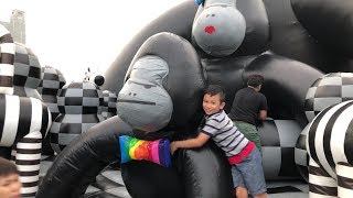 Giant Inflatables for Kids Art Zoo Inflatable Park 4K