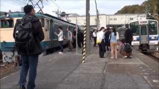 【押太郎三昧】特別なトワイライトの横を通過、発車する列車たち　in瀬戸駅※EF65切離しまで　(2015/11/21)