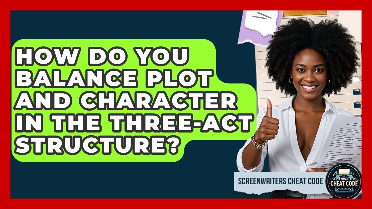 How Do You Balance Plot And Character In The Three-act Structure? - Screenwriter's Cheat Code