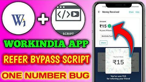 Workindia App Latest Scratch Card H@ck Script || Unlimited Refer Bypass H@ck || New Script 2022