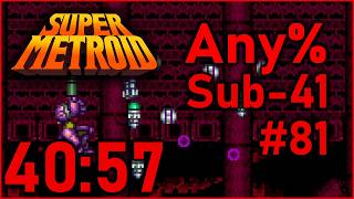 Super Metroid - Any% Speedrun in 40:57 (Sub-41 #81)