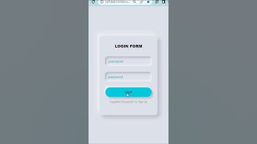 Neumorphism Login Form UI Design using HTML & CSS  #shorts