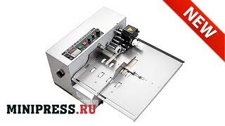 🔥Desktop printer for embossing the expiration date on cardboard KP -38  extra video 2 Minipress.ru