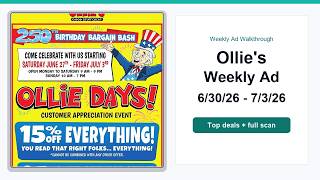 Ollie's Weekly Ad (6/30/26 - 7/3/26) Best Deals