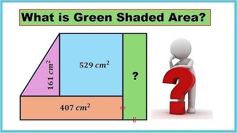 How to Calculate the Green Shaded Area || Easy Geometry Trick!