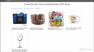 Create Dynamic Tabs by using Bootstrap in PHP Mysql