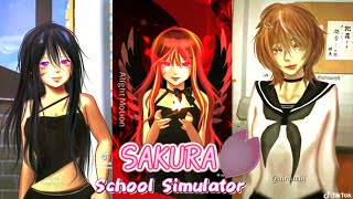 Sakura School Simulator TikTok Video Collection || part #23 #sakuraschoolsimulator #cr