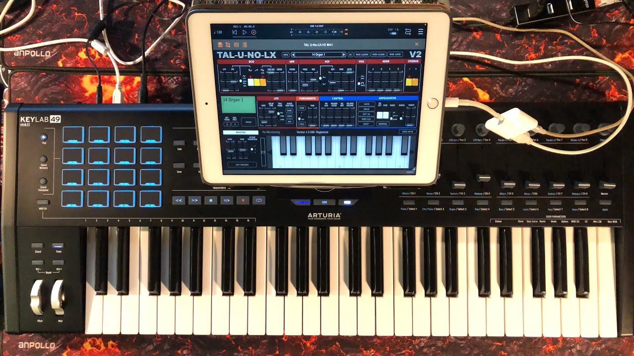 Синтезатор TAL-U-NO-LX 80-х годов — давайте исследуем и играем — живая демонстрация на iPad