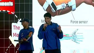 WE Applied technology school's student projects: Electronic Arm, Fuel Tech, Health Tech