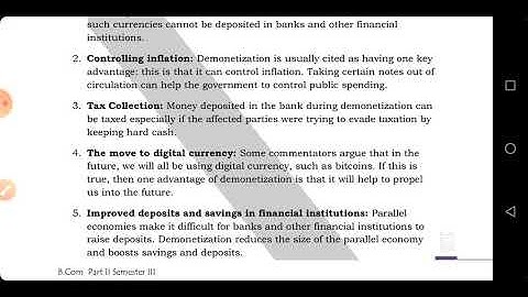 B.Com Part 02 Monetary System