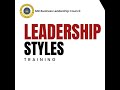Leadership Styles Training