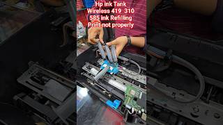 Hp ink Tank Wireless 419 585 ink Refilling Print not properly#hp #services#printersupportsoftware