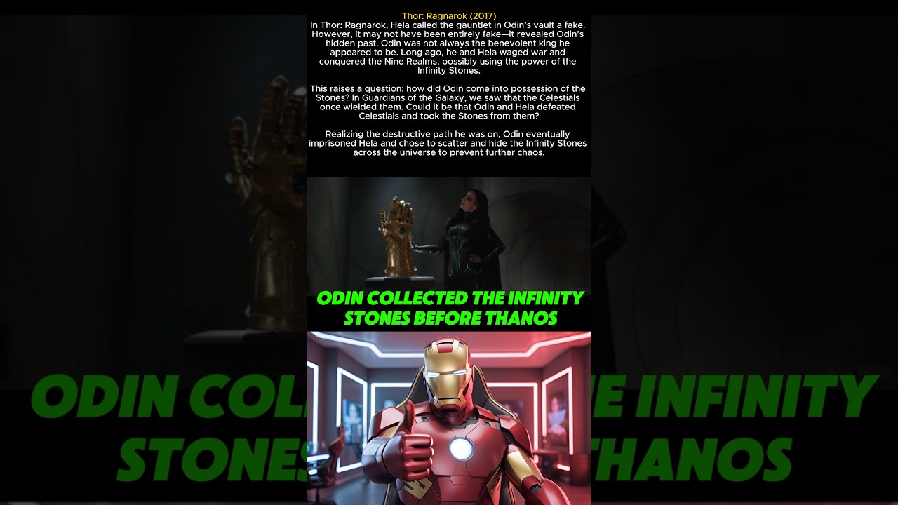 Why Odin Collected Infinity Stones Before Thanos😨 