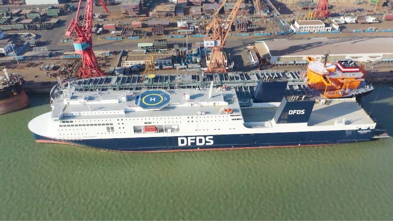 【稀少品】 BOAT/RORO China's fastest 'RORO' passenger ship arrives in Guangzhou - YouTube