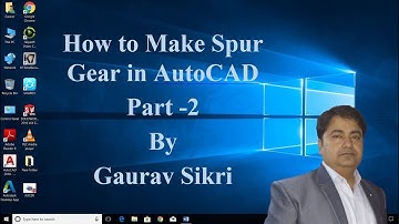 How to Make Spur Gear in AutoCAD In Hindi Part # 02