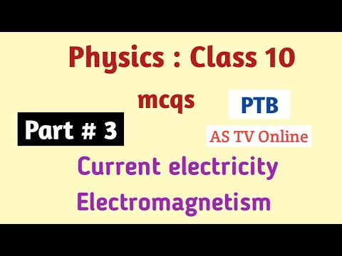 Current electricity and Electromagnetism mcqs | Class 10 physics mcqs ...