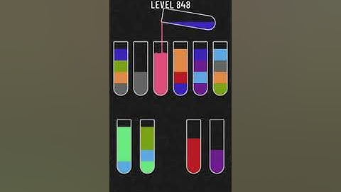 Water Sort Puzzle   level 848 Mobile Cell Phone Game Walkthrough Android / Apple
