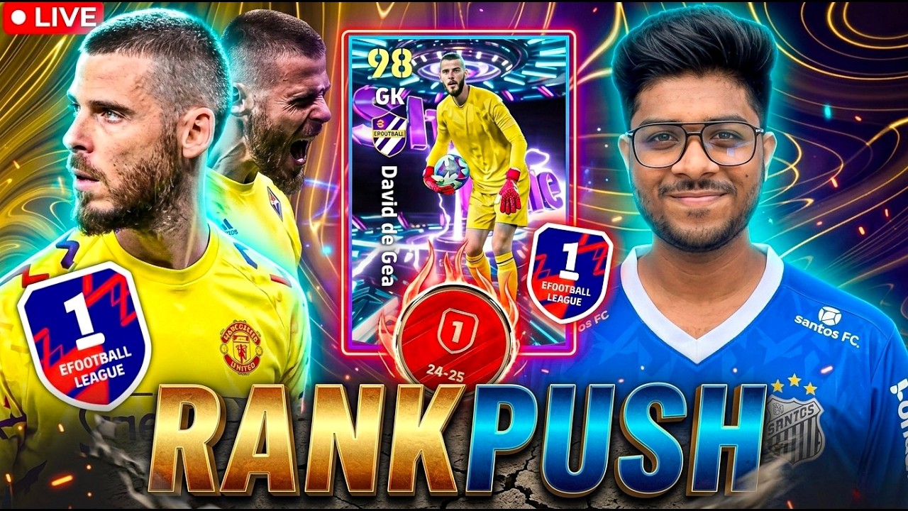 Last Day Of Rankpush For Showtime David De Gea #efootball #live