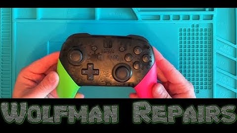 Splatoon Nintendo Switch Pro Controller Tear down and Cleaning