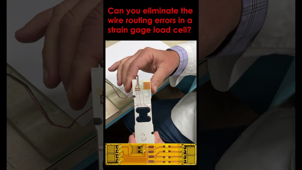 Can you eliminate the wire routing errors in a strain gage load cell?