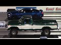 Pick up trucks vs muscle cars and an exotic  drag races