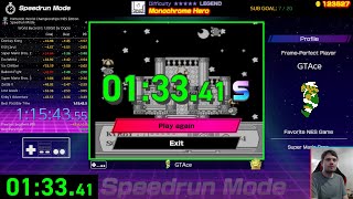 NWC: NES Edition Speedrun Mode NG+ Speedrun in 1:15:43
Pretty big improvement but still so many huge mistakes. Need to work on menuing and set up autosplitter so I dont have to worry about it. Will probably improve by a few more minutes in the near future.
My Links:
https://linktr.ee/gtace
#NintendoWorldChampionship #GTAce #Speedrun NWC: NES Edition Speedrun Mode NG+ Speedrun in 1:15:43