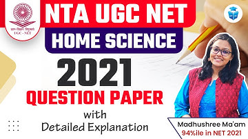 UGC NET Paper 2 Home Science | 2021 Asked Questions with Answers | JRFAdda