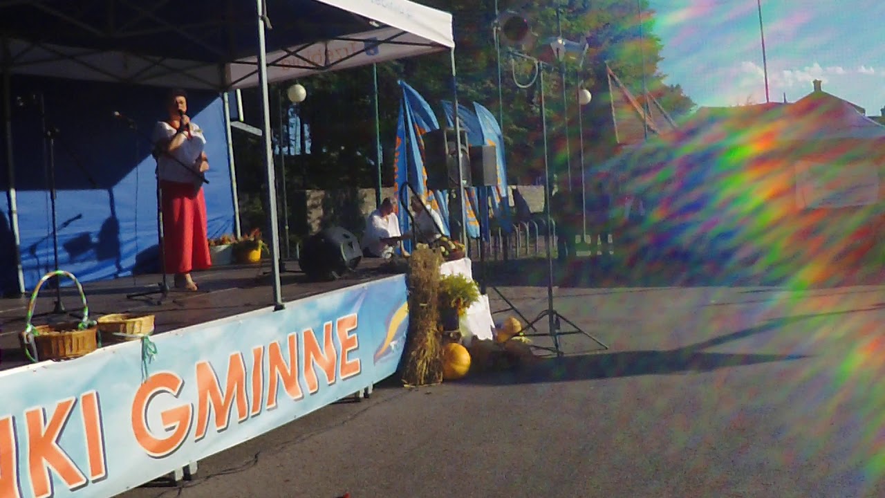 Dożynki Gminne Młoszowa 2019 - Występ Sołtysa Bożeny Adamczyk oraz podziękowania