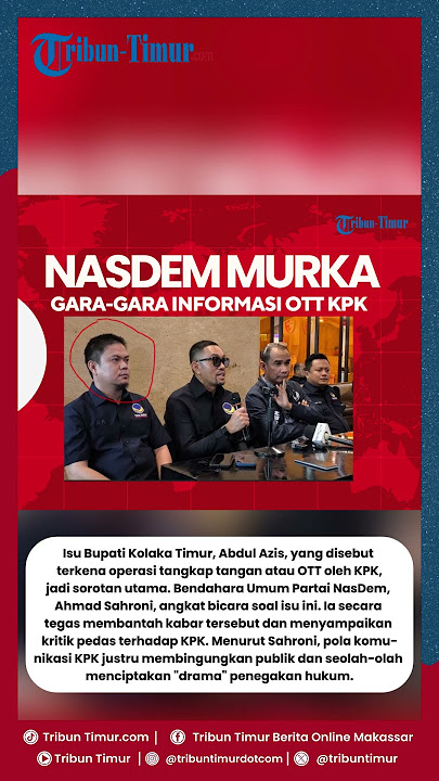 😡 Ahmad Sahroni Kritik Pedas KPK: Isu OTT Abdul Azis Ciptakan Drama dan Kebingungan Publik‼️