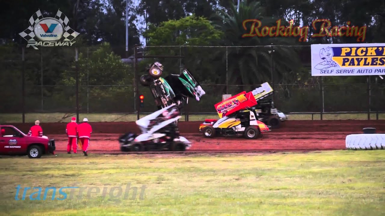 James Thompson Sprintcar Roll - Valvoline Raceway - Rockdog Racing ...