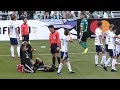 2019 J1 第32節 松本山雅FCvs 横浜F・マリノス - マリノス パク イルギュ選手 松本山雅の選手と激しく交錯するも元気に復帰!!