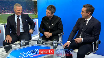 "It's great to be sat beside a legend of the game... & Gary Neville" - Noel Gallagher insults G Nev